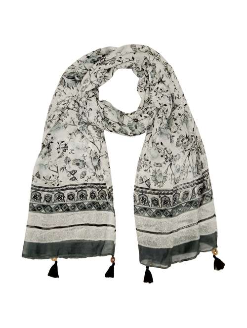 black polyester scarf - 14963064 - Very Small Image - 1