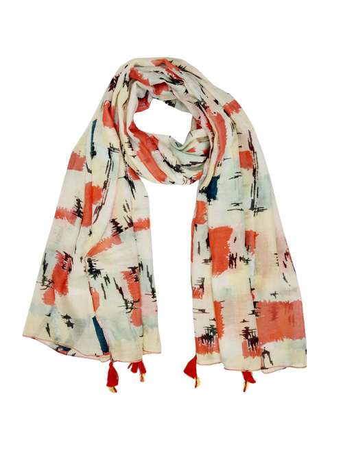 orange polyester scarf - 14963099 - Very Small Image - 1