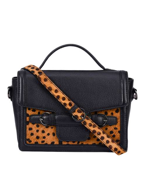 black leather sling bag - 14989836 - Very Small Image - 1