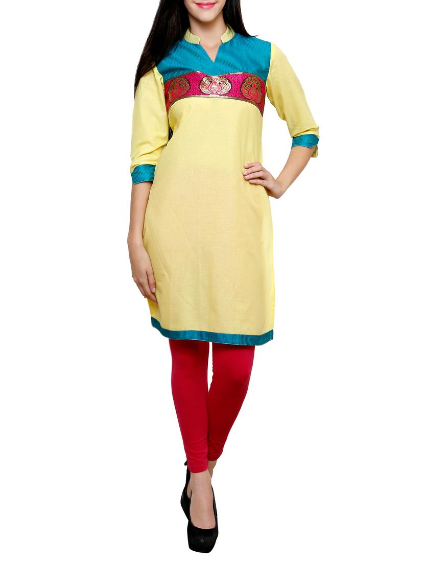 women's straight kurta - 15069154 - Zoom Image - 3