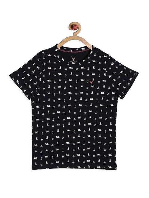 black cotton tshirt - 15173006 - Very Small Image - 1