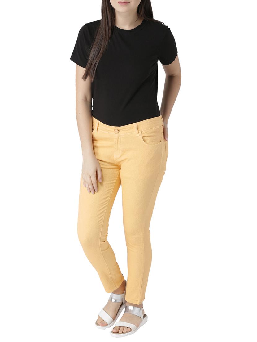 women's plain slim fit jeans - 15228103 - Standard Image - 3