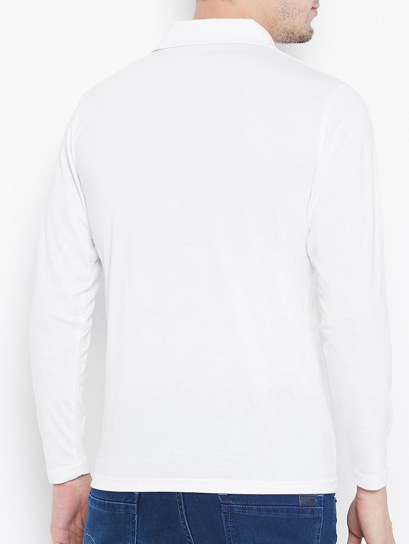 white solid t-shirt - 15230754 - Zoom Image - 2