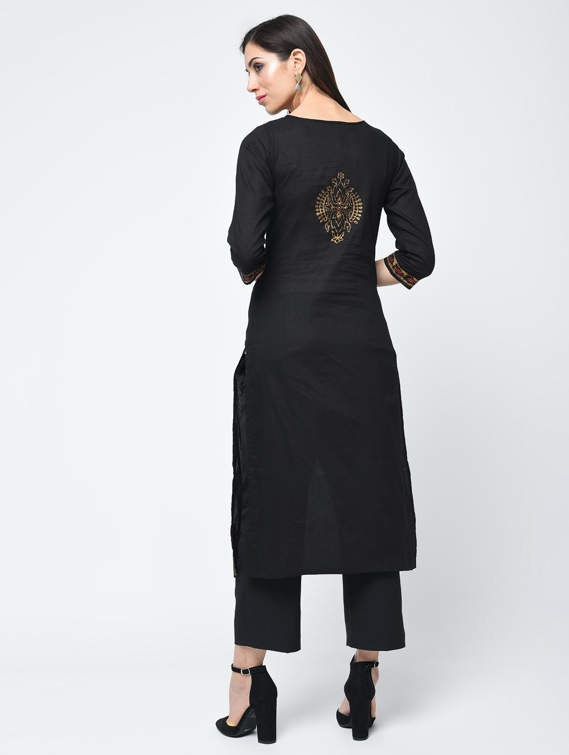 women's straight kurta - 15312893 - Standard Image - 2
