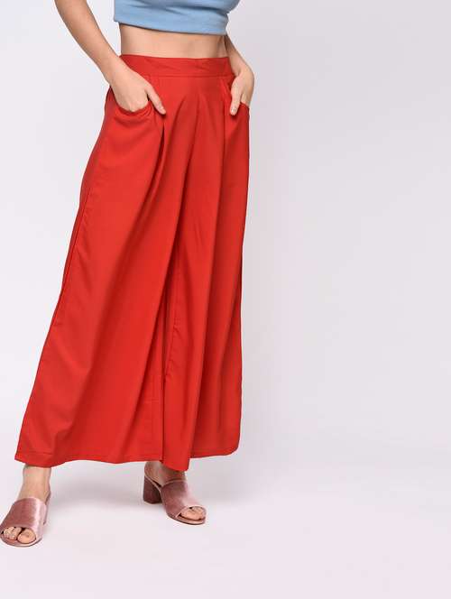 flared mid-rise palazzo - 15352228 - Very Small Image - 1