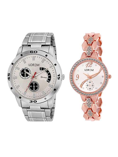 lorem  lr101-215  couple wrist watch - 15374487 - Very Small Image - 1