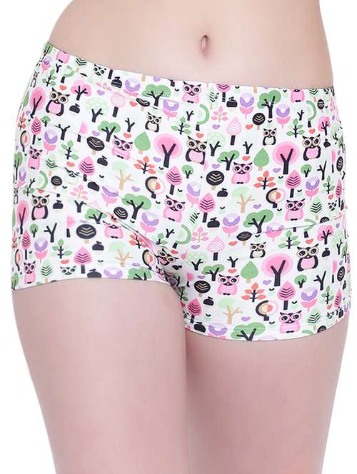 quirky print boyshorts panty - 15418876 - Very Small Image - 1