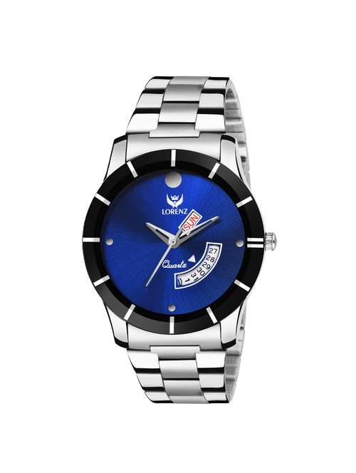 lorenz day & date stainless steel analog watch- mk-1092a - 15420320 - Very Small Image - 1