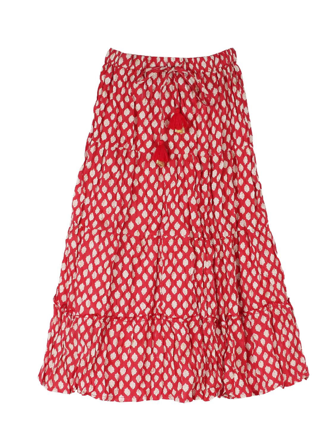 red cotton skirt top - 15430180 - Zoom Image - 2