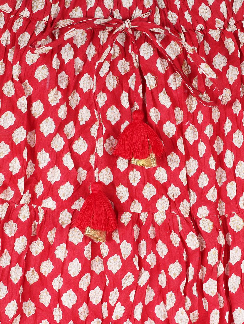 red cotton skirt top - 15430180 - Zoom Image - 3