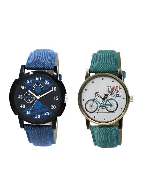 acnos round dial analog watch combo(wat-lr-02-229-combo) - 15500425 - Very Small Image - 1