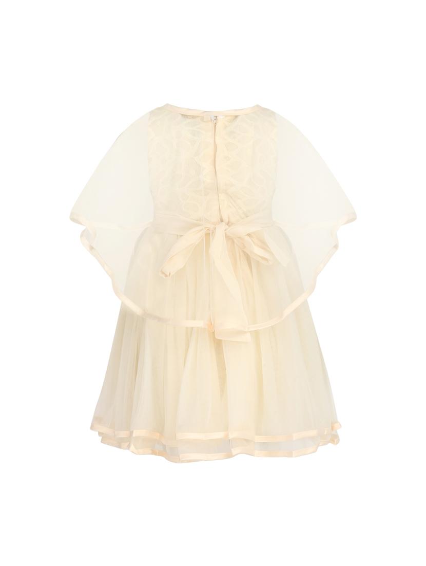 girls round neck cape sleeve frock - 15628904 - Zoom Image - 2