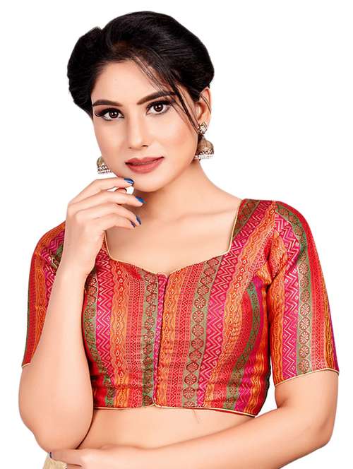 self-design blouse with drawstring - 15637638 - Very Small Image - 1