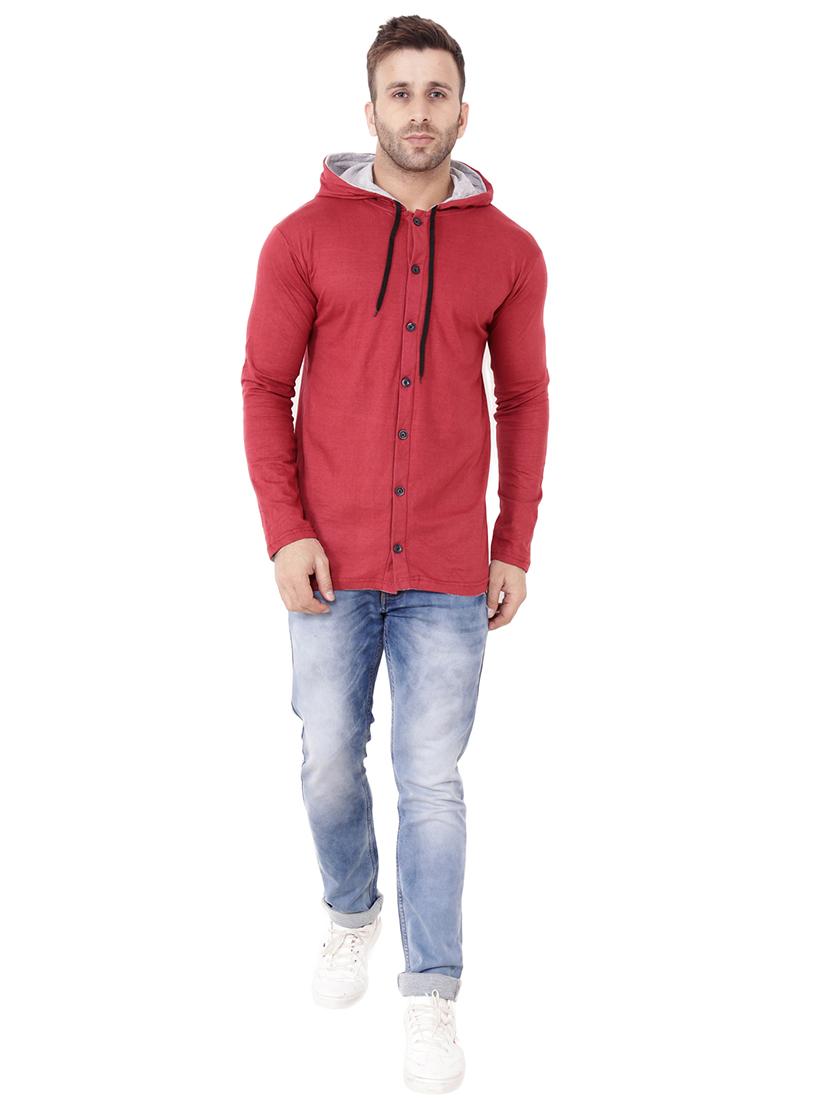 maroon cotton tshirt - 15651783 - Standard Image - 3