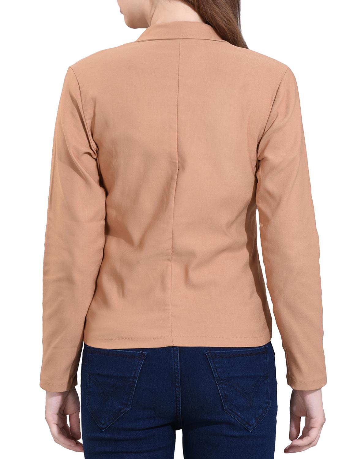 pocket detail solid blazer - 15657409 - Standard Image - 2