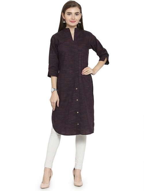 women's straight kurta - 15675748 - Very Small Image - 1