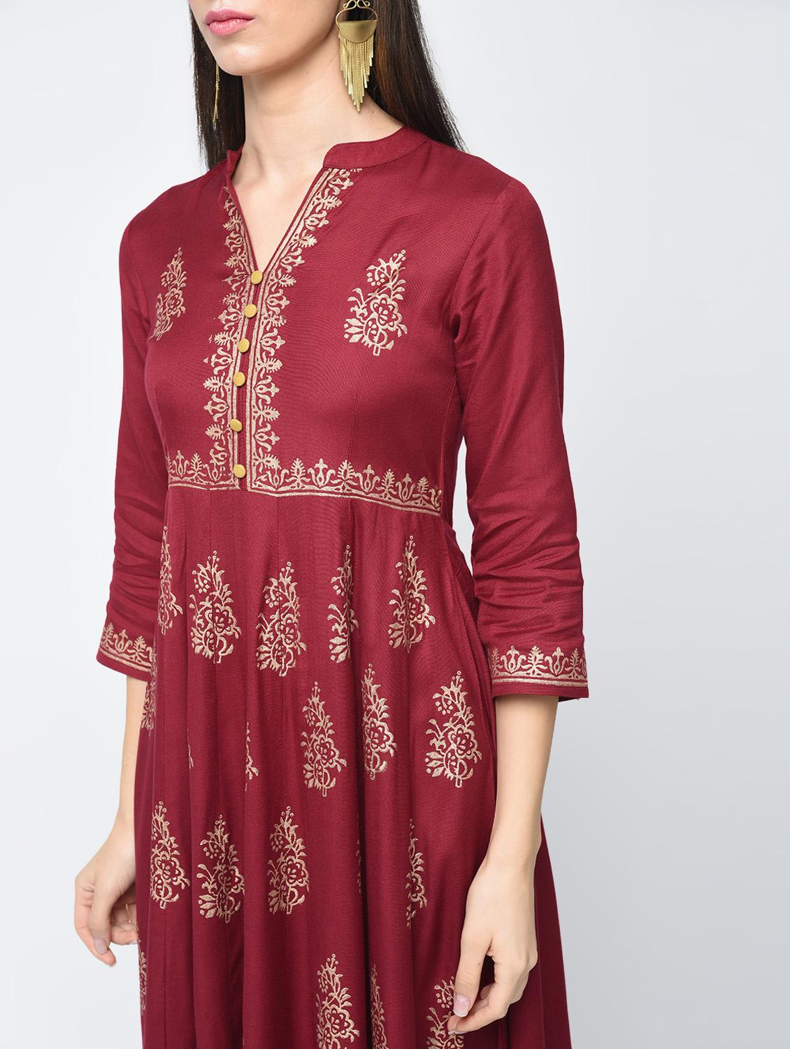 women's flared kurta - 15851030 - Standard Image - 3