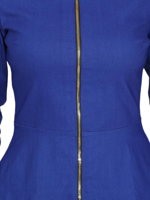 zip up peplum jacket - 15874859 - Standard Image - 3