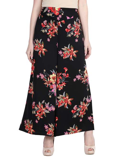 high rise floral palazzo - 15899931 - Very Small Image - 1