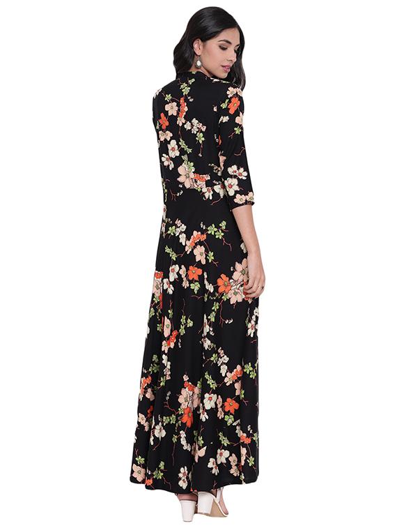 flared floral kurta - 15918229 - Standard Image - 2