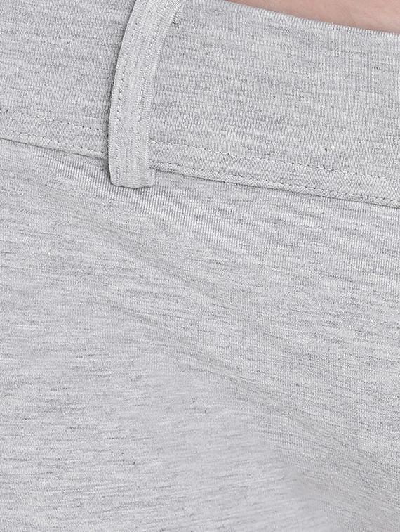 grey melange cotton spandex trunks - 15921795 - Standard Image - 3