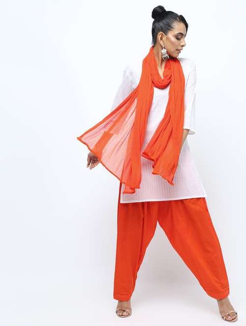 solid salwar with dupatta set - 15969151 - Very Small Image - 1