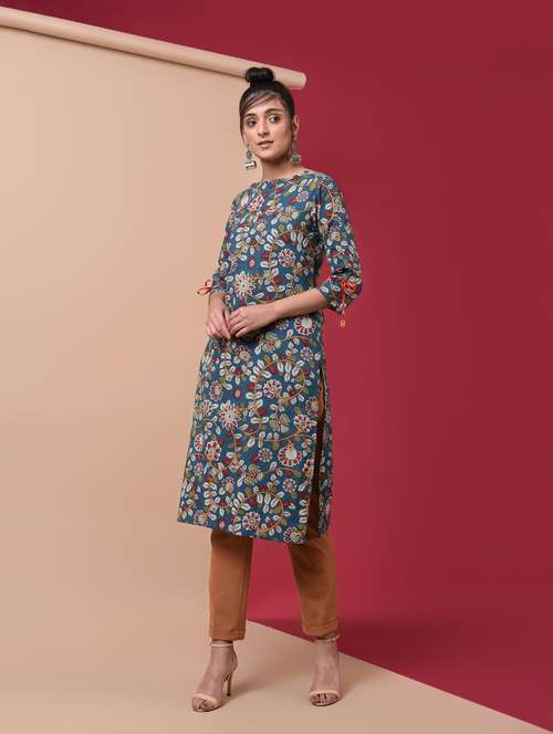 kalamkari straight kurta - 15969567 - Very Small Image - 1