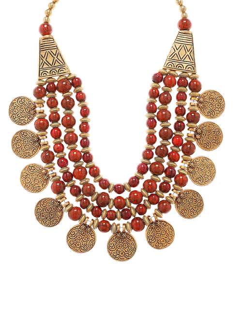  women ethnic daily wear designer necklace - 16053531 - Very Small Image - 1