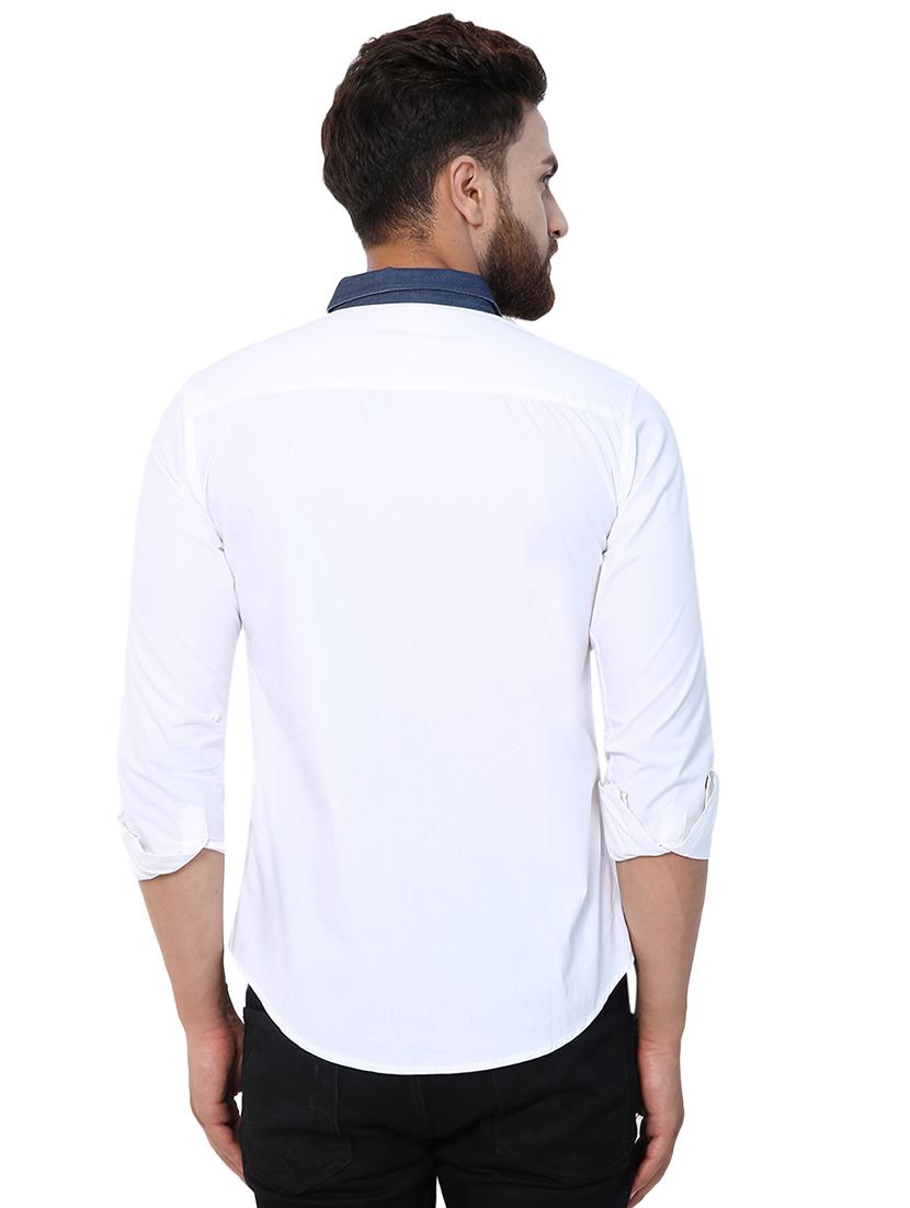 mens solid casual shirt - 16138904 - Standard Image - 2