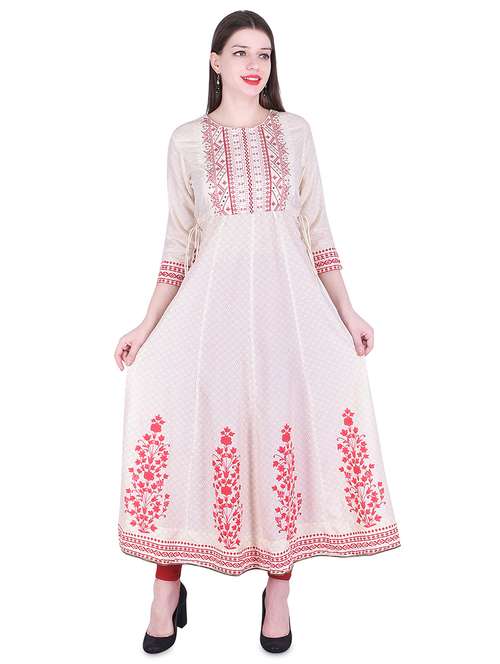 embroidered anarkali kurta - 16157549 - Very Small Image - 1