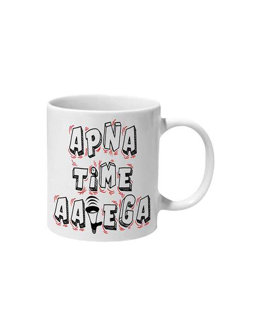 apna time aayega brush style ceramic mug - 16206679 - Very Small Image - 1