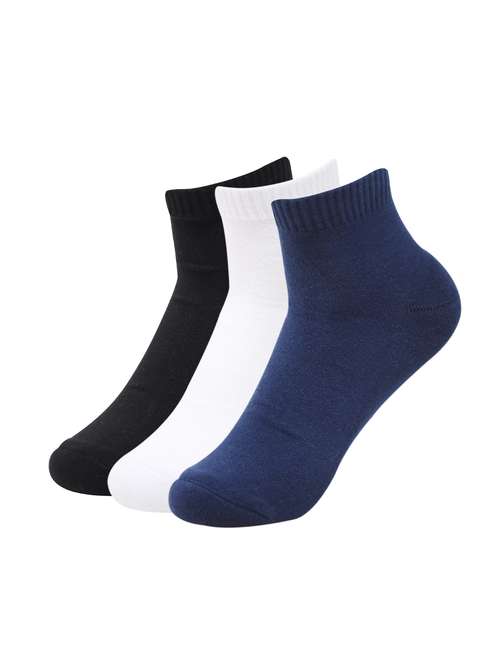 men pack of 3 solid above ankle length  sock - 16263231 - Very Small Image - 1