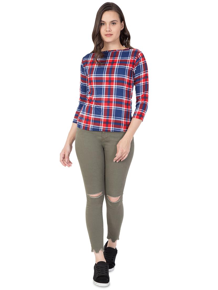 women's straight boat neck top - 16278768 - Zoom Image - 3