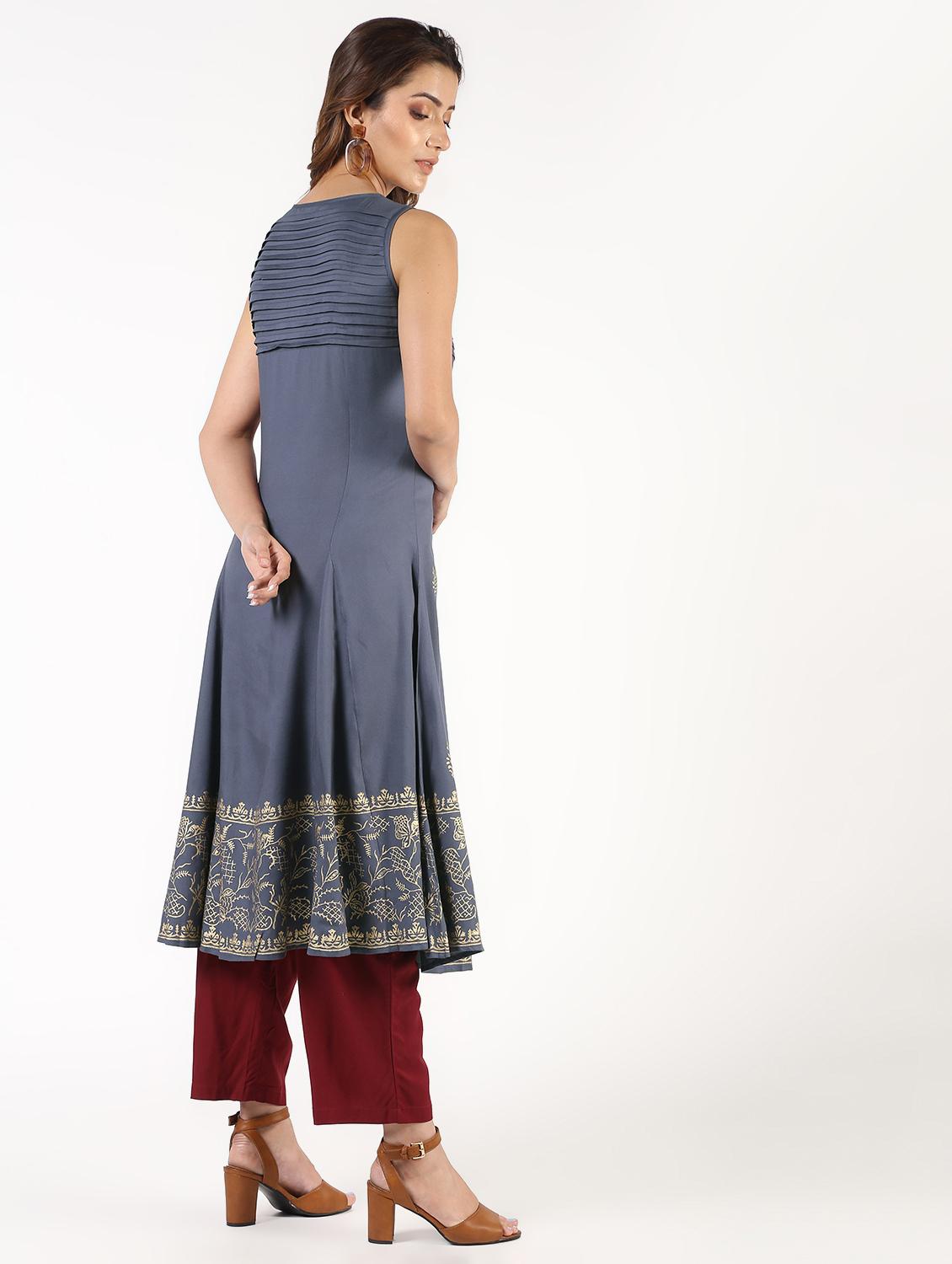 women's flared kurta - 16343582 - Zoom Image - 2