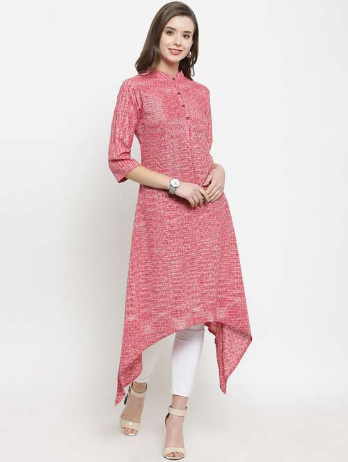women's asymmetric kurta - 16345829 - Very Small Image - 1