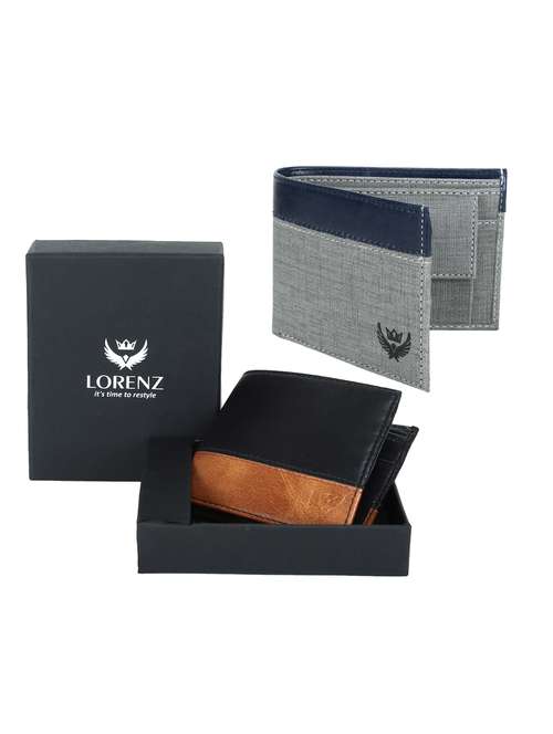 grey and blue canvas wallet - 16386340 - Very Small Image - 1