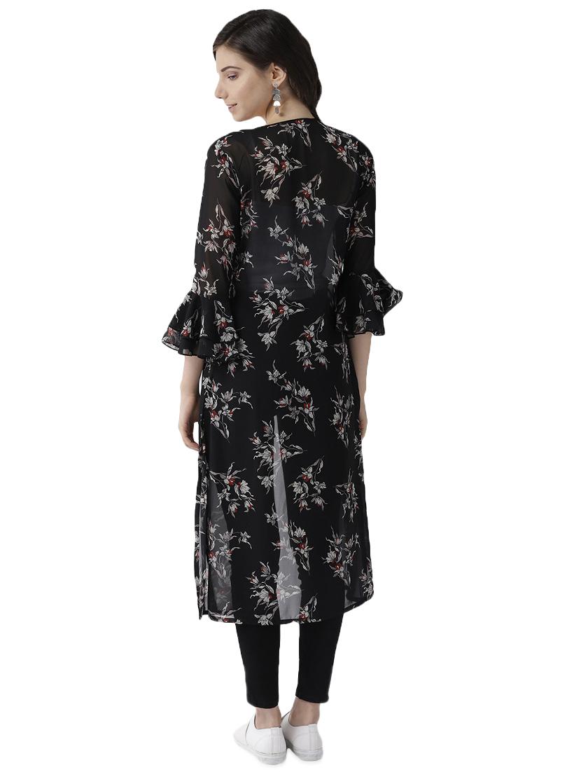 women florals printed long shrugs - 16540506 - Zoom Image - 2