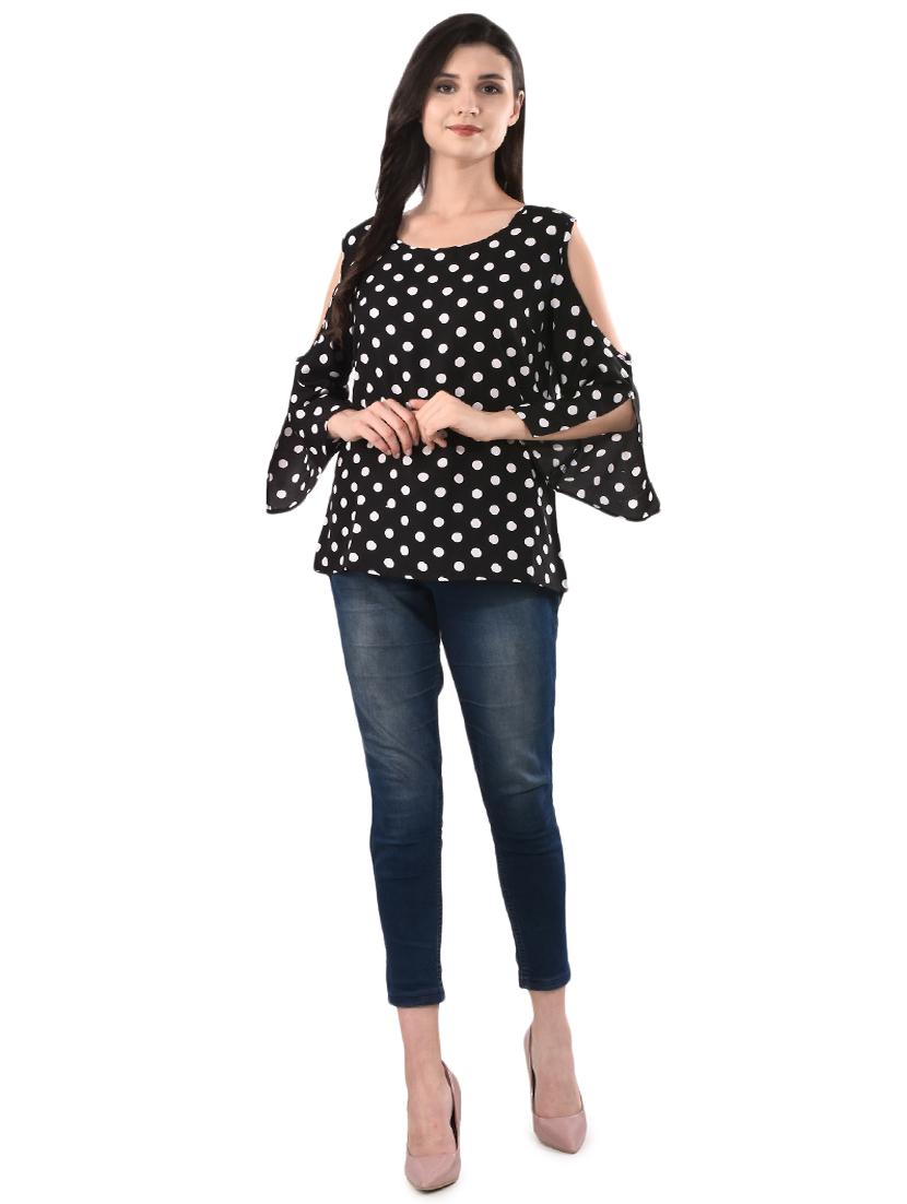 women black printed regular top - 16555486 - Zoom Image - 3