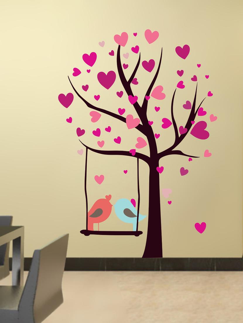 tree with birds couple wall sticker & decal - 16576427 - Standard Image - 1