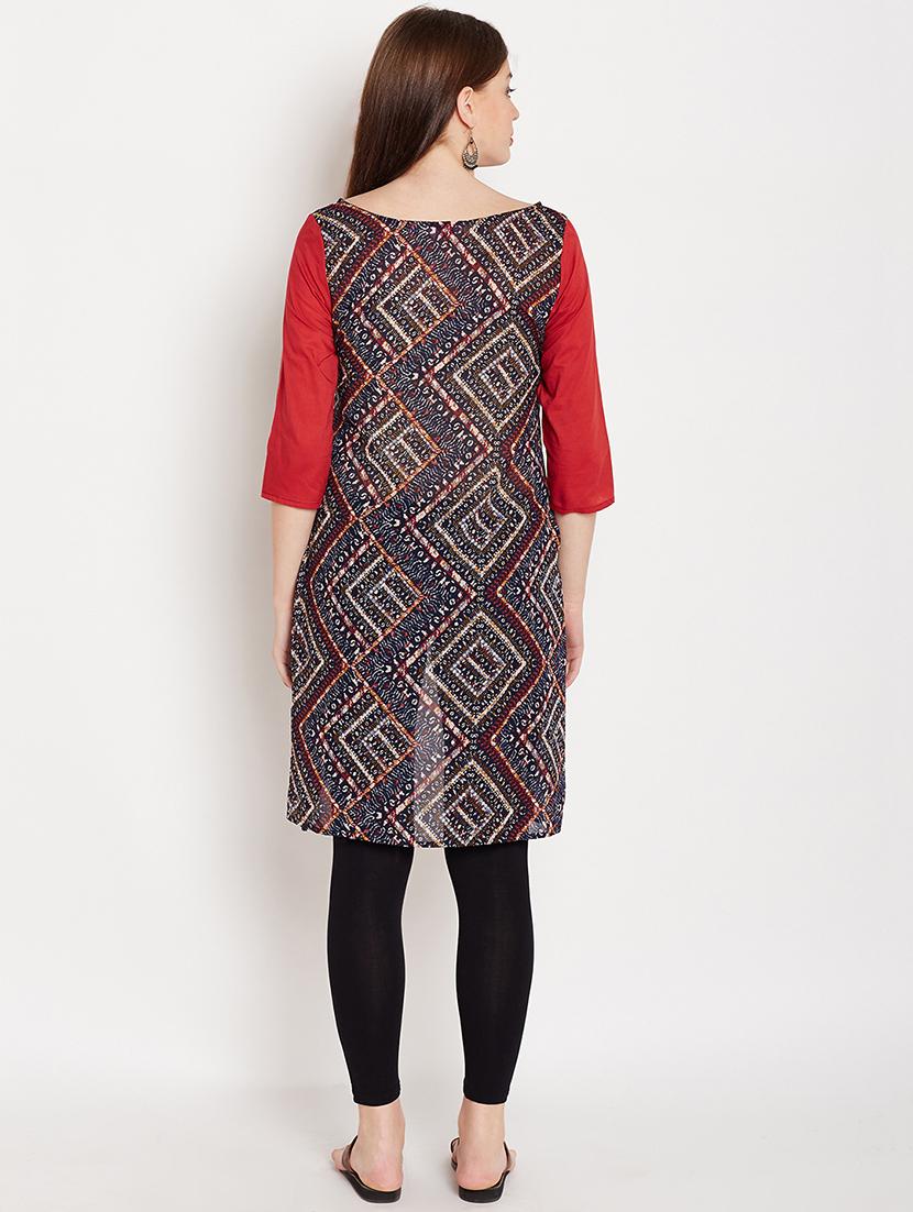 women's asymmetric kurta - 16600758 - Zoom Image - 2