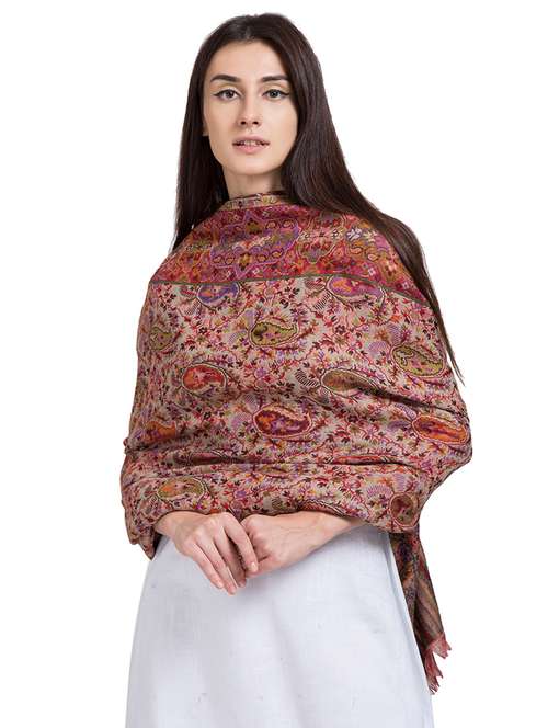 paisley woolen shawl  - 16616184 - Very Small Image - 1