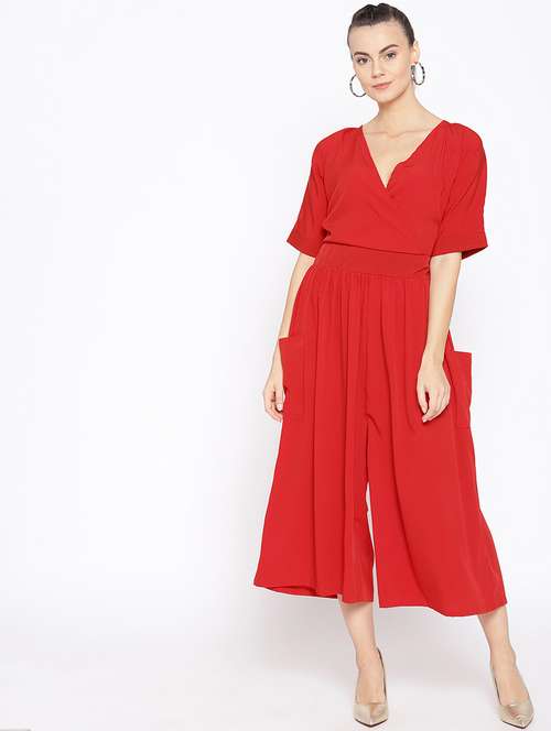 tie back solid jumpsuit  - 16635163 - Very Small Image - 1