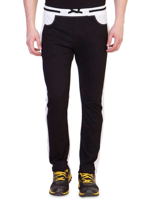 black color block track pants - 16679372 - Very Small Image - 1