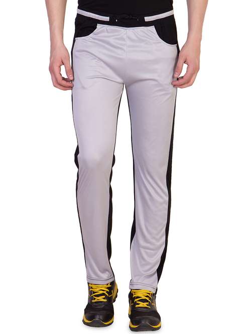 grey color block track pant - 16679383 - Very Small Image - 1