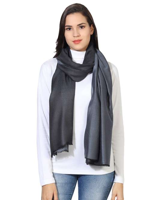 black modal silk stole - 16698904 - Very Small Image - 1