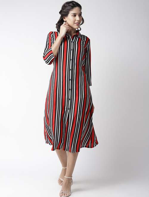 women's shirt striped dress - 16763525 - Very Small Image - 1
