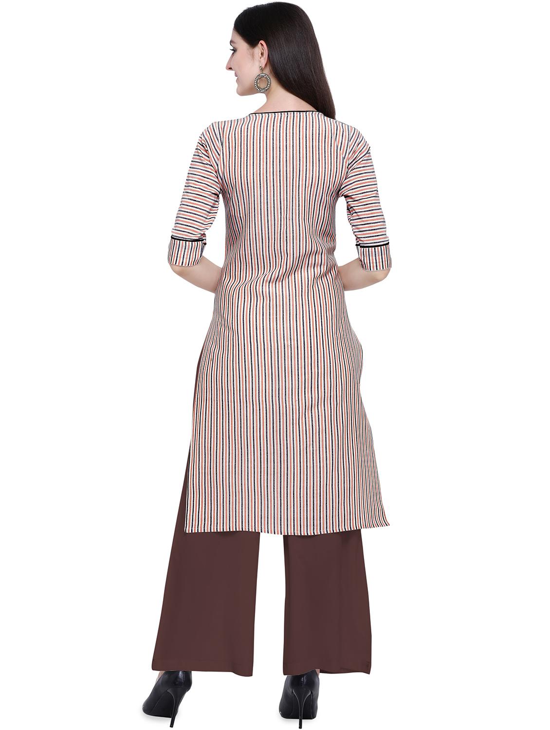 women's front slit kurta - 16785704 - Standard Image - 2