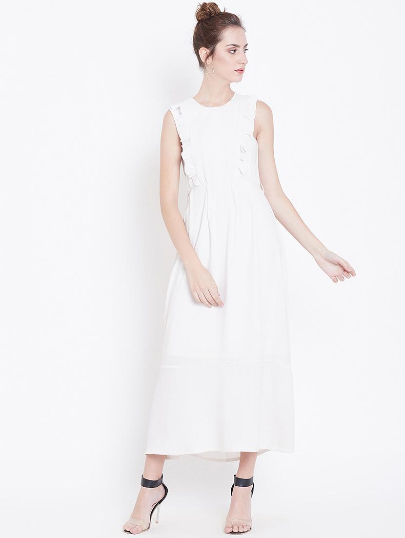 women's fit & flare solid dress - 16792329 - Zoom Image - 3