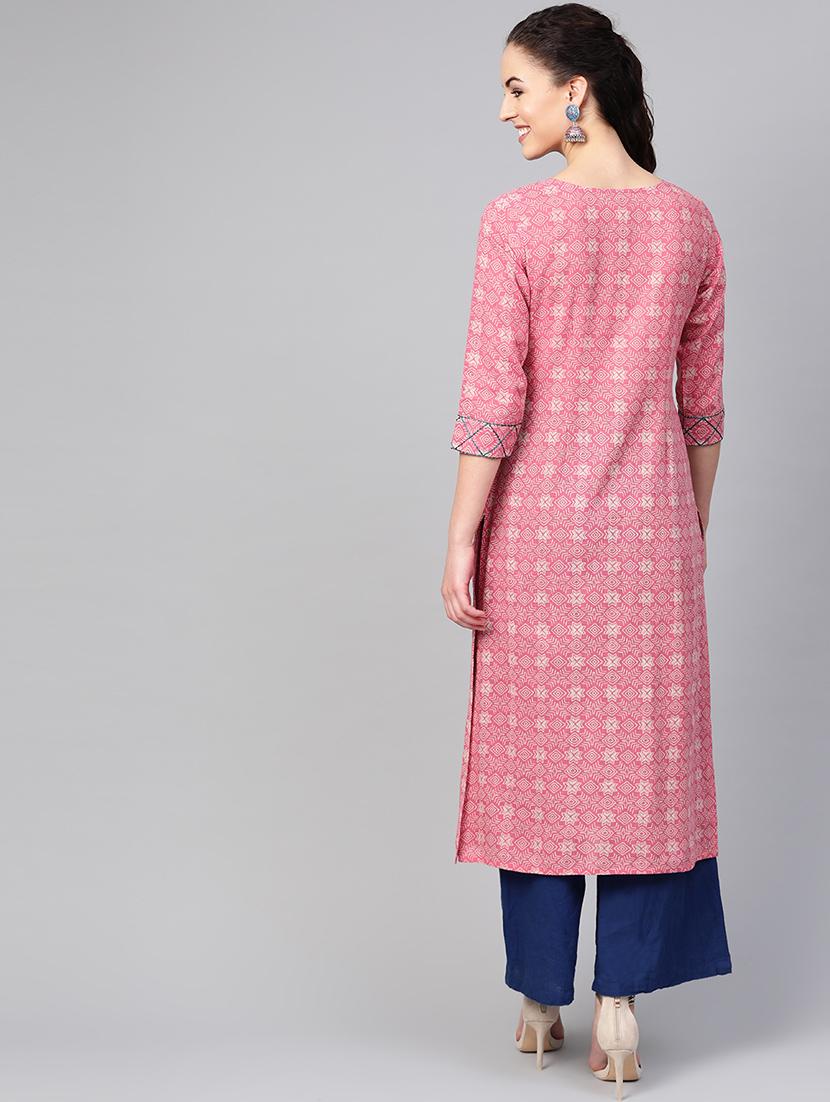 women's straight kurta - 16797401 - Standard Image - 2