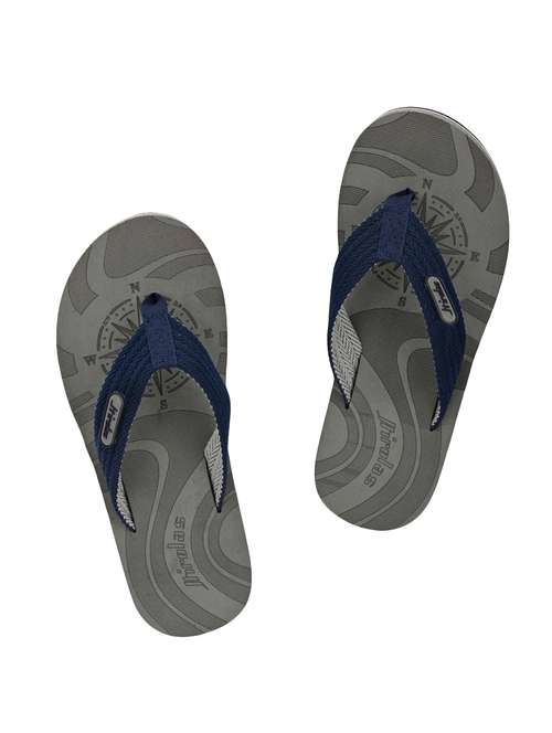 grey fabrcic toe separator flip flops - 16801436 - Very Small Image - 1